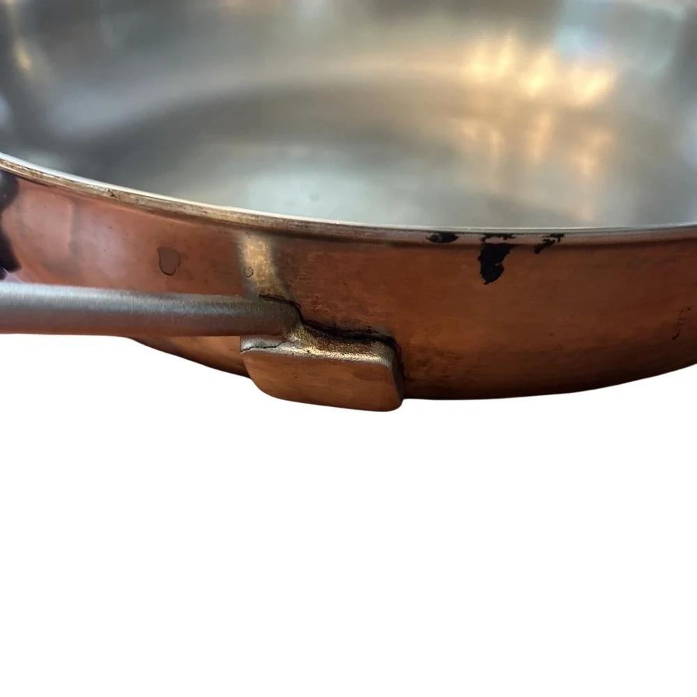 Demeyere Stainless Steel 11 Inch Fry Pan 5 Ply Halogen Induction 18/10 Belgium